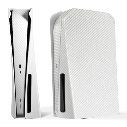 Coque de remplacement pour PS5 Console Disc Edition eXtremeRate eXcover blanc argenté