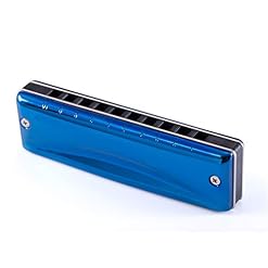 KIRANDIE 10 Trous Blues Harmonica Diatonic Blues Blues Bleu Bleu Professionnel Instrument de Musique clé de C/DB/D/EB/E… - Les Beatles, Paul McCartney, John Lennon, RIngo Starr, George Harrison KIRANDIE 10 Trous Blues Harmonica Diatonic Blues Blues Bleu Bleu Professionnel Instrument de Musique clé de C/DB/D/EB/E… – Image 3