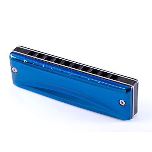 KIRANDIE 10 Trous Blues Harmonica Diatonic Blues Blues Bleu Bleu Professionnel Instrument de Musique clé de C/DB/D/EB/E… - Les Beatles, Paul McCartney, John Lennon, RIngo Starr, George Harrison KIRANDIE 10 Trous Blues Harmonica Diatonic Blues Blues Bleu Bleu Professionnel Instrument de Musique clé de C/DB/D/EB/E… – Image 4