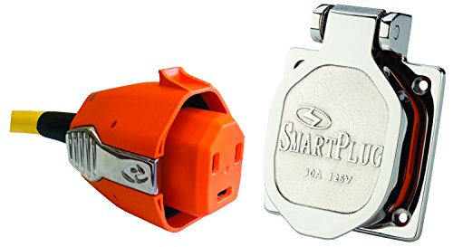 SmartPlug B30ASSYNT Combo Kit with Female Connector and Stainless Steel Inlet - 30 Amp, Beige, Small