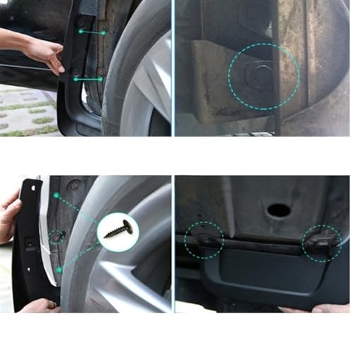 Guardabarros para Hiace H300 que reducen salpicaduras y protegen la pintura del coche 3