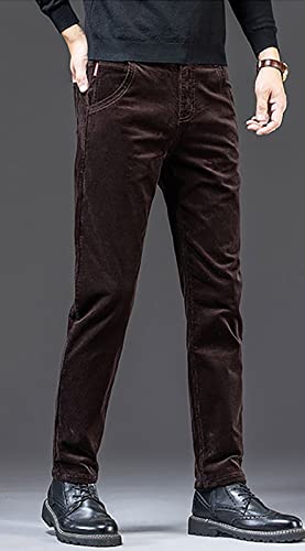 yoeasy Men Corduroy Slim Fit Pant Stretchy Casual Pant with Pocket2