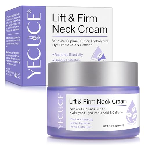 Frovetani Neck Firming Cream, Tighten & Lift Neck Firming Cream, Neck Firming Cream with Hyaluronic Acid, Anti Aging Neck Cream For All Skin Types, Tightening Lifting Sagging Skin and Hydrating