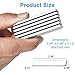 8 Pack Magnets, Caturledas Heavy Duty Strong Rare Earth Neodymium Magnets with Double Sided Adhesive, Rectangular Bar Magnetic Strip for Fridge Kitchen Garage Office Science Craft, 60x10x3 mm, Silver