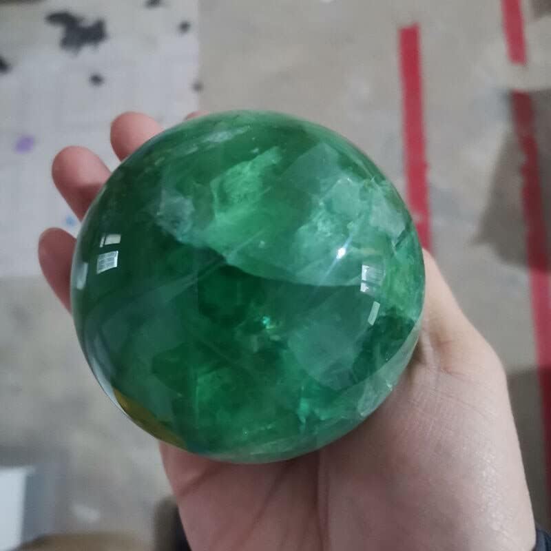 40-80mm Quartz Green Fluorite Crystal Ball Home Decor Orna 【先祖】