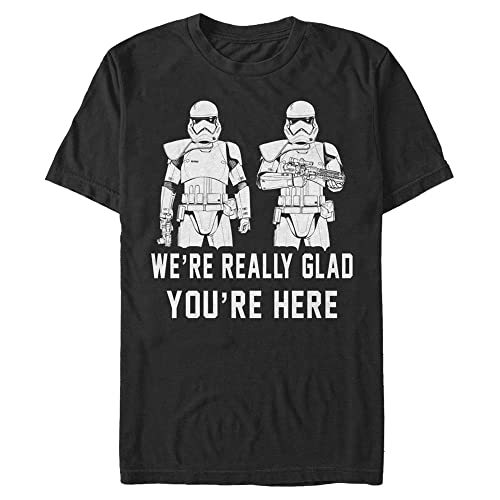 T-Shirt Star Wars So Glad Troopers Homme col rond vêtement geek noir