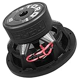 TORO TECH Fierce10 10″ Car Subwoofer | 800W RMS / 1600W Max, Dual 4Ω, Deep Bass Performance, Heavy Duty Cast Aluminum Basket, 20Hz-250Hz Frequency, High-Temp 2.5″ Voice Coils – Car & Truck Audio