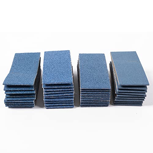 Image of 40 Pack Sanding Belts Replacement 2-3 /8 x 10-1 /4 inch Size - 10 Each of 40 /60 /80 /120 Grits Zr-Corundum Sanding Belt (2-3 /8 inch x 10-1 /4 inch Belts)
