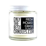 Fresh Mowed Grass 4oz Candle | Glass Jar 4oz | Vegan Soy Wax | Handmade Small Business | Lasts 40+ Hours