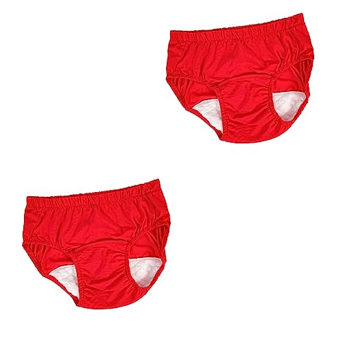 FRCOLOR 2pcs Leakproof Underwear for Women Incontinence Adult Diaper Cotton Elderly Diaper Comfortable Breathable Leakproof for Bedridden