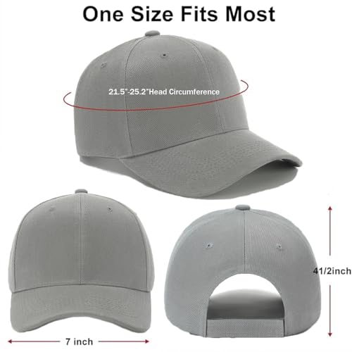 Image of ZH Plain Adjustable Baseball Cap - Lot of 12 Unisex Blank Design Caps