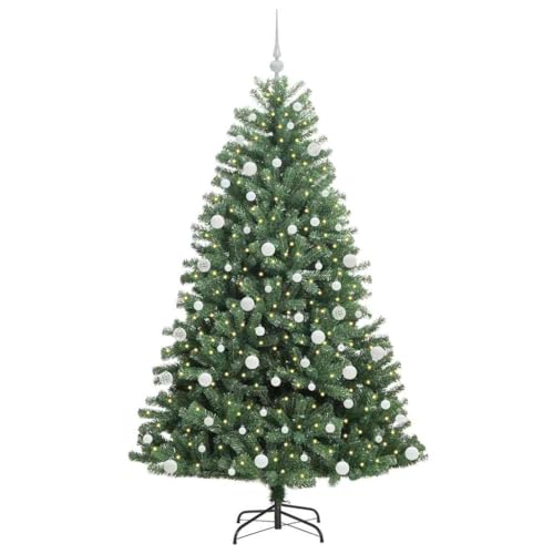 Árbol de Navidad artificial de 180 cm verde con ramas articuladas y frondosas 4