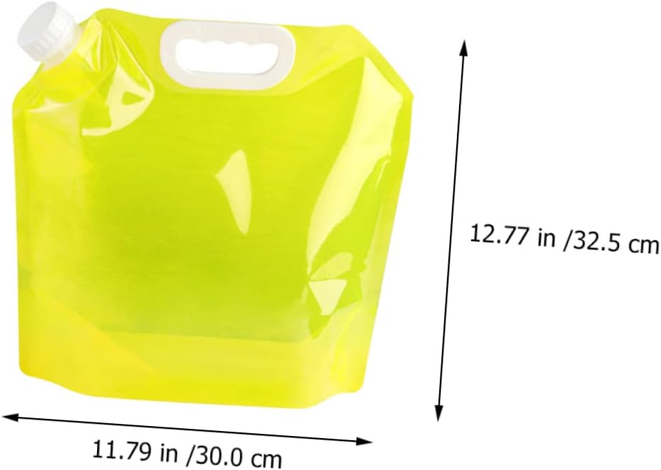 Mikikit 4pcs Large Capacity Water Bag Collapsible for Camping Portable Outdoor Storage