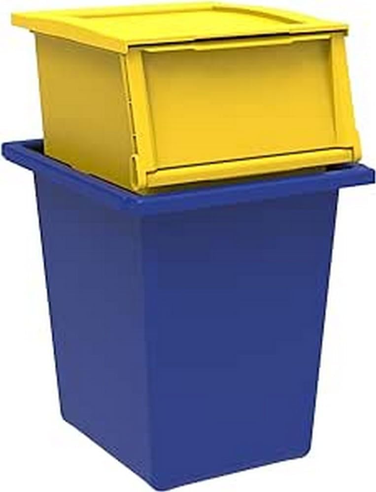 Contenitore Ecobin TERRY 25 Litri Giallo - Per Rifiuti, Compatibile Con Armadi Ecoline - Foto 2