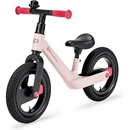 Kinderkraft GOSWIFT Draisienne sans Pédale, Velo Enfant partir de 3 Ans, Ultralégère, Réglage Selle, Fonction de braquage limité, Rose