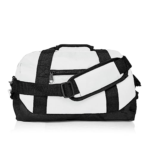 Image of DALIX 14 inch Small Duffle Bag Two Toned Gym Travel Bag