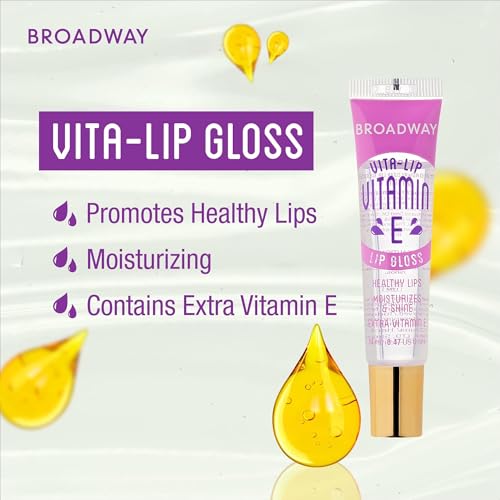 Ruby Kisses Broadway Vita-Lip Clear Lip Gloss (8 Pack), Ultra-Hydrating & Soo...
