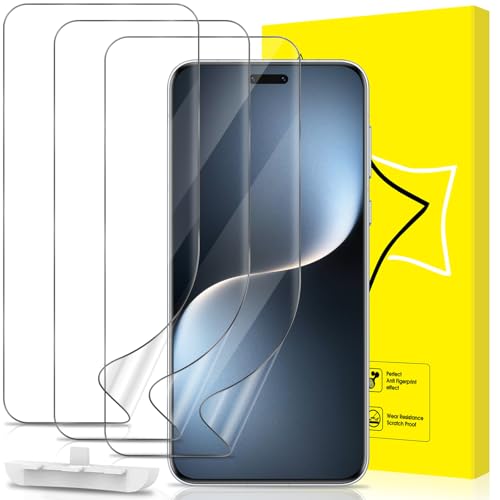 GiiYoon 3 Stück Schutzfolie für Honor Magic 7 Pro, Weiche TPU-Folie, Vollständige 3D-Gewölbte, unterstützen Blasenfreie Klar HD displayfolie