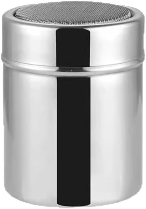 Stainless Steels Powdered Sugar Shaker with Lid For Professional Dusting Control