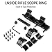 Lasdoloda Offset Cantilever Rifle Scope Mounts, 1 inch / 30mm 2-in-1 Multi-Purpose Rifle Scope Mounts Ring Dual Rings | 3 X 20mm Picatinny (Rifle Scope Mounts)