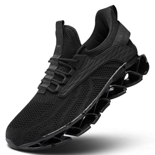 Image of Men's Fashion Sneakers Slip on Walking Running Shoes Blade Tennis Casual Comfort Non Slip Work Sport Athletic Trainer
