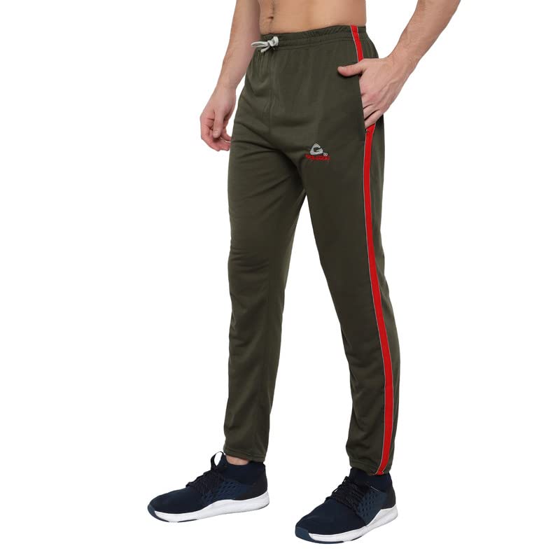 Image of GOLAZO Regular Fit Multicolor Cotton Track Pants for Men with Comfort and Style in Your Athelisure Wear