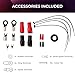 DS18 AKIT4.PU 4-GA Amplifier Installation Kit Up to 1680 Watts RMS, Mini-ANL Fuse Holder, Speaker & RCA Cables, CCA Amplifier Wiring Kit, Ultra Flex Wire, Amp Wire Kit, Amp Wiring Kit 4 Gauge - Purple