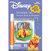 Disney's Winnie the Pooh Invisible Ink Book & Stickers Book 1: Season of Adventure 1562973541 Book Cover