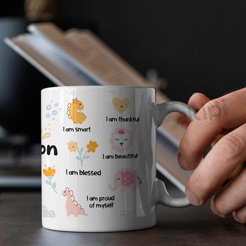 Image of My Affirmation Mug - 11oz Ceramic Coffee /Tea Cup with Positive Daily Affirmations, Motivational Gift for Positivity & Encouragement, Self-Care & Personal Growth