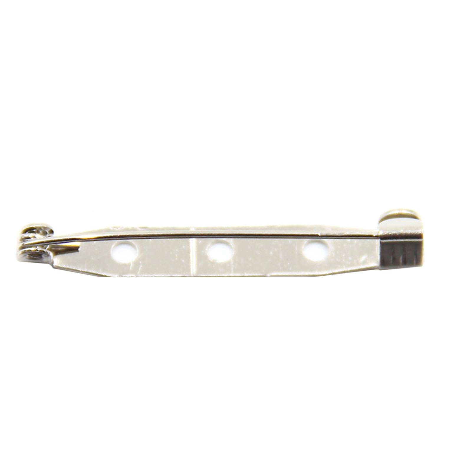 matumou 100Pcs Practical Alloy Brooch Bar Backs Pins with Holes for Jewellery Findings Pins