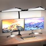 AILBTON Ultra-Large Gooseneck Desk Lamp with Clamp| Dual-Source Super Bright LED Study Light with