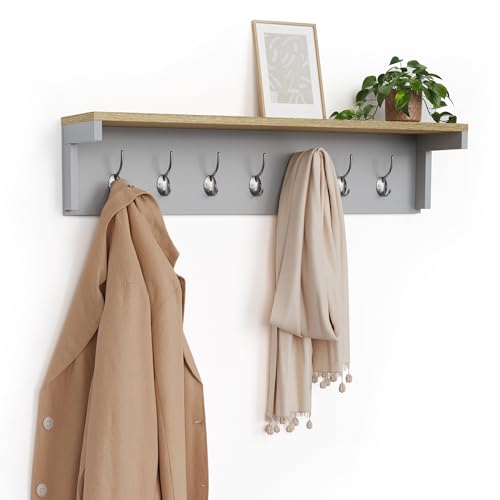 Coat Hooks with Shelf