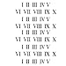 AwwwCos Roman Numerals Numbers Number Halloween Cosplay Temporary Tattoos Tattooing Body Stickers Makeup Kit