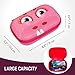 ZIPIT Wildlings Pencil Box for Girls, Large Capacity Cute Pencil Case for School, Stationery Organizer Box, Pink