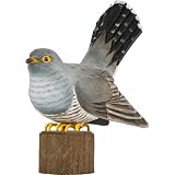 WILDLIFEGARDEN DecoBird (WG4453) Coucou décoratif sculpté à la main Grand oiseau européen