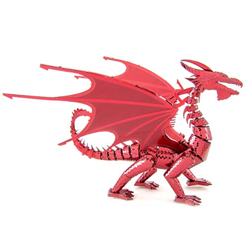 Fascinations Metal Earth Premium Series Red Dragon 3D Metal Model Kit - Image 5