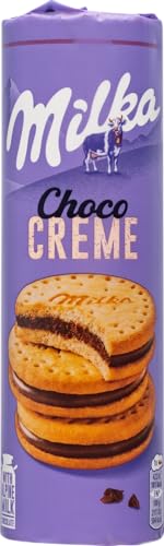 Choco-Creme Filled Biscuit Sandwich-Cookies with Alpine Milk Chocolate, Package of 16 Cookies, 260g/9.17oz
