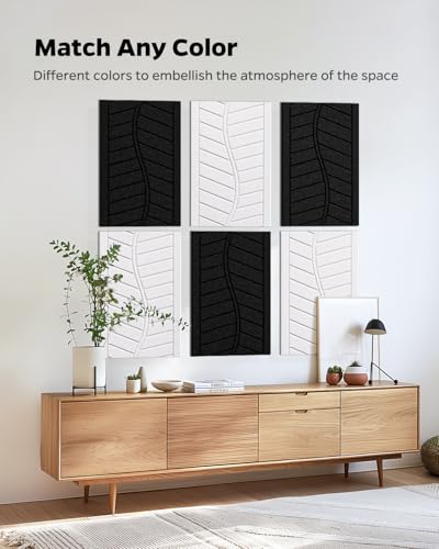 Topnaca Painéis à prova de som para paredes, painéis de parede autoadesivos à prova de som, 43 cm ×