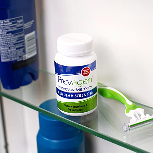 Prevagen Improves Memory - Regular Strength 10Mg, 30 Capsules |1 Pack| With Apoaequorin & Vitamin D With Attractive And Stackable Prevagen Storage Box | Brain Supplement For Better Brain Health #TOP4