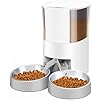 HoneyGuaridan 4.5L Katzen Futterautomat für 2 Haustiere, Automatischer Futterspender für Katzen & Hunde mit Timer, Portionskontrolle, Sprachnachricht, 6 Mahlzeiten täglich – Batterie und Plug-in-Strom