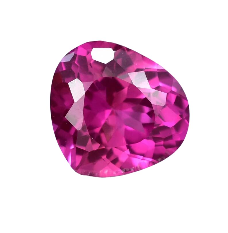 Saphir rose en cœur de 12mm pour un pendentif romantique à offrir