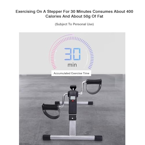 Bicicleta Pedal Exercitadora Compacta con LCD y Resistencia miniatura 6