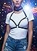 Maeaccx Leather Chest Harness Belt, Black Punk Fashion Accessories, Adjustable Night Club Wear for Women