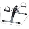 Pedal Exercise Mini Cycle Bike Great for Home or Office Workout - Digital Display for RPMs, Calories, Time, Speed, Distance - Under Desk for Legs -Tabletop for Arms