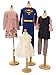Children's Body Dress Form Kids Mannequin Set (Group of 4) - 6 Month Old, 1-2 Year Old, 3-4 Year Old, and 6-8 Year Old (3/4 Body)