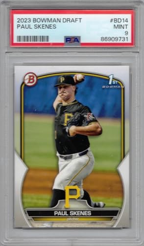 2023 Bowman Draft Baseball #BD-14 Paul Skenes Pre-Rookie Card Graded PSA 9 Mint