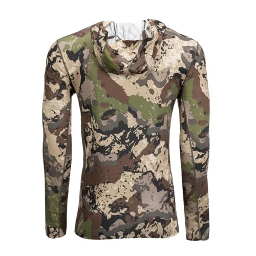 Pnuma Outdoors Renegade Hoodie with Integrated Face Mask, Breathable 4-Way Stretch, Odor Resistant, Beluga (RG-HD-BE)3