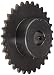 Tsubaki 35B30FL Finished Bore Sprocket, Single Strand, Hardened Teeth, Inch, #35 ANSI No., 3/8" Pitch, 30 Teeth, 3/4" Bore