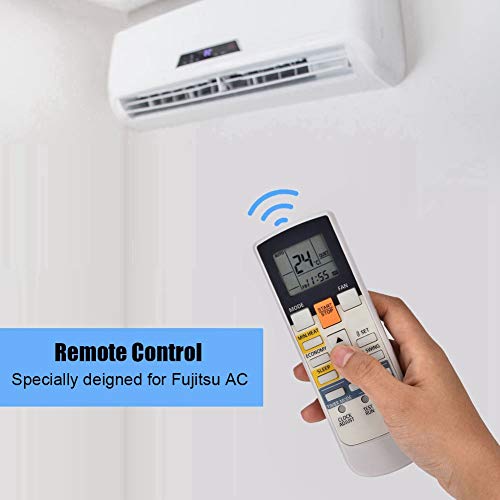 Replacement Remote Control for AR-RAH1E AR-RAH2E, AC Air Conditioner with LCD Screen 8m, black/gray - Image 2