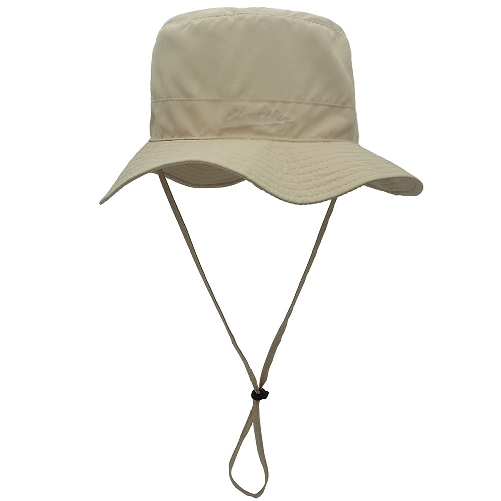 Cappello da Pescatore Impermeabile, con Protezione UV, Traspirante, Regolabile (Cachi, Taglia Unica)